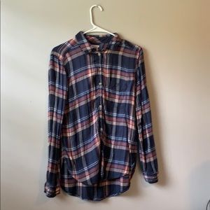 xs american eagle boyfriend fit flannel